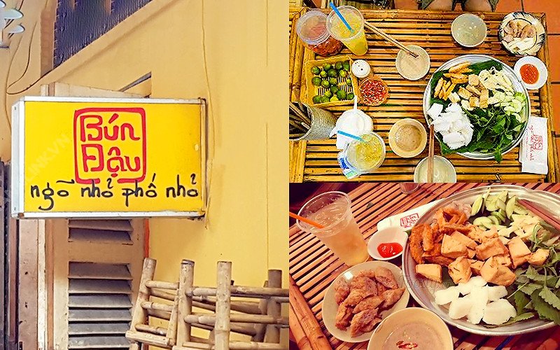 Các thành phần đi kèm trong một mẹt bún đậu đầy đủ