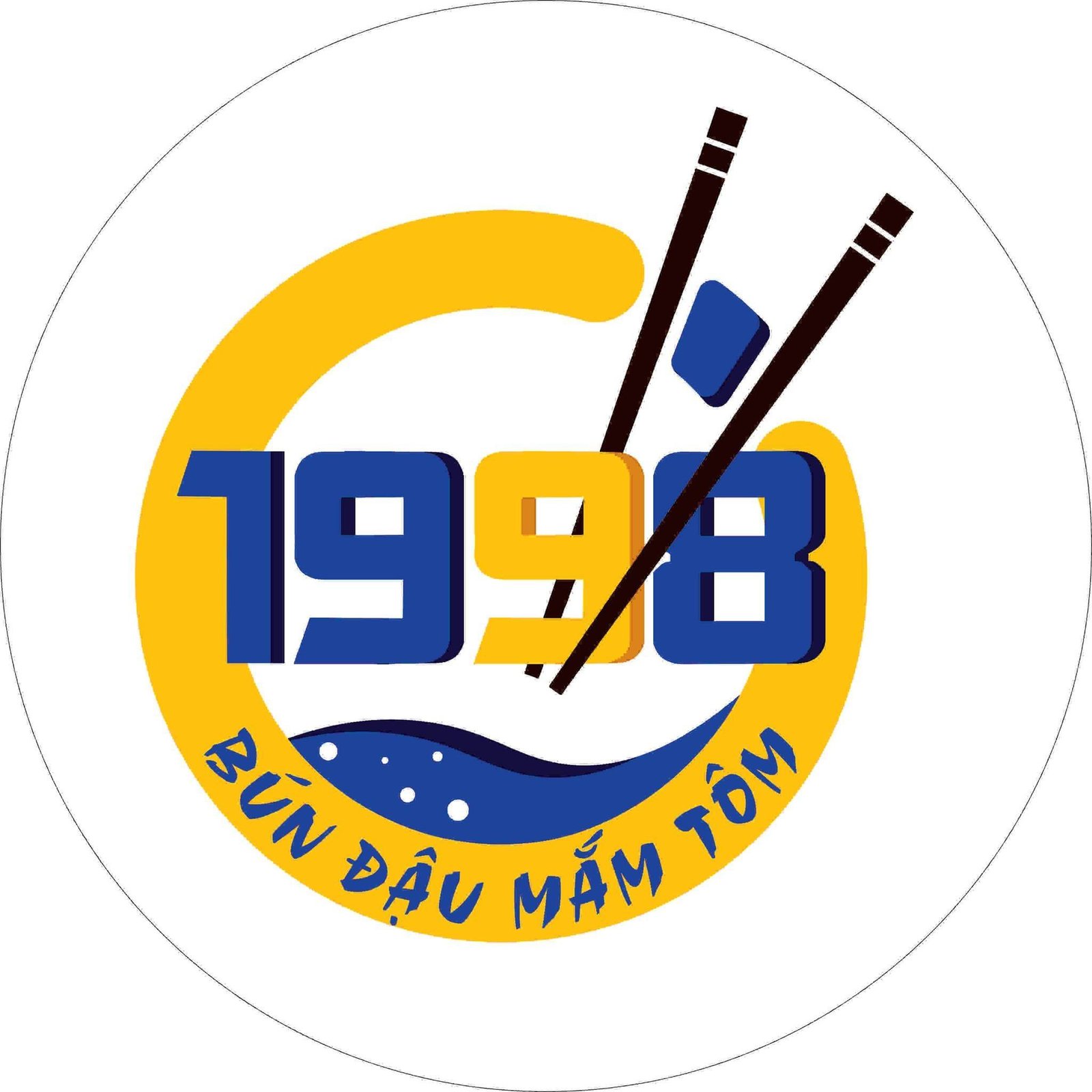 Hình ảnh minh họa cách sử dụng màu sắc tươi sáng trong logo quán ăn