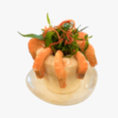 Hình ảnh một món ăn kèm được chế biến cầu kỳ, ví dụ như món nướng hoặc món xào