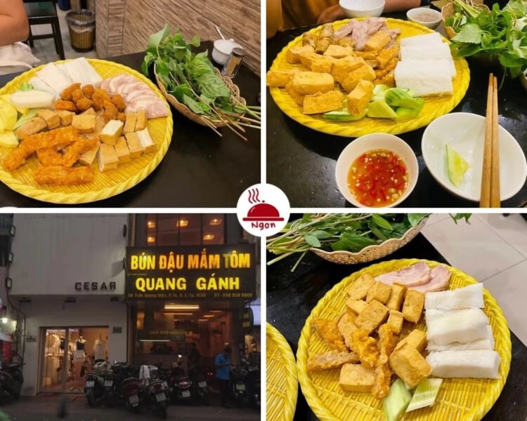 Mẹt bún đậu mắm tôm đầy đủ topping hấp dẫn