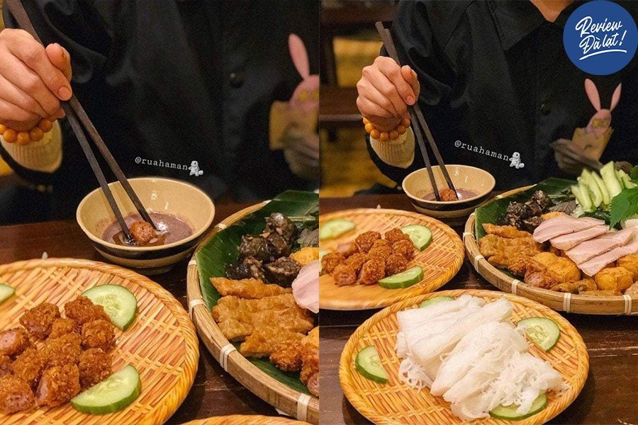 Nguyên liệu tươi ngon được chuẩn bị kỹ lưỡng cho món ăn
