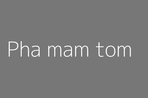 Pha chế bát mắm tôm đánh bông cùng ớt và tỏi là bước hoàn thiện món ăn
