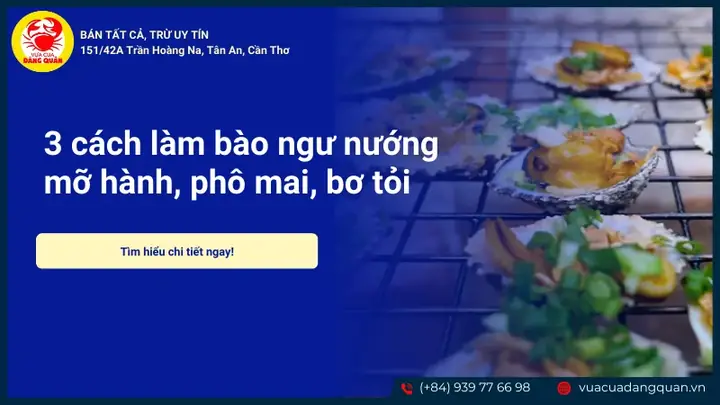 Bào Ngư Nướng Phô Mai: Công Thức Nấu Ăn Đơn Giản Tại Nhà