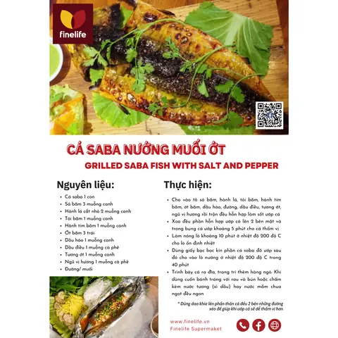 Cá Sabà Nướng Muối Ớt: Công Thức Nướng Bằng Lò, Nồi Chiên Không Dầu, Than Hoa