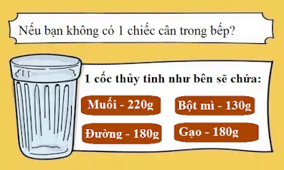 Cách Đong Bột Khi Không Có Cân Cách Đong Bột Khi Không Có Cân