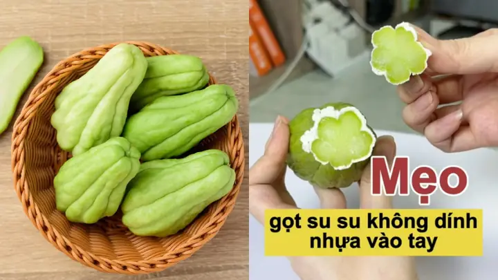 Cách Gọt Su Su Không Dính Nhựa