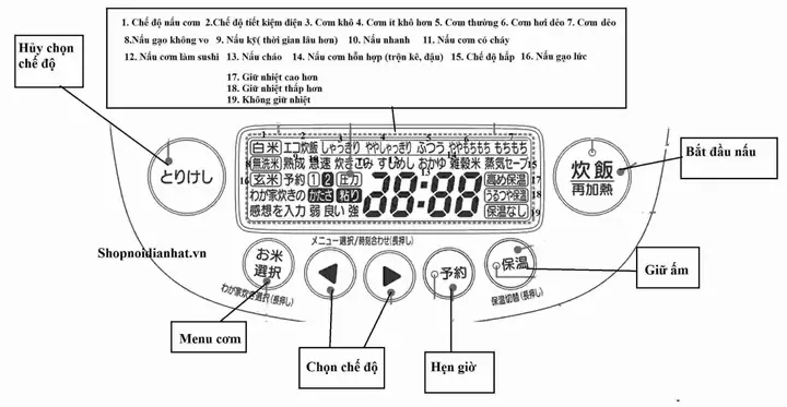 Hướng Dẫn Chi Tiết Cách Hẹn Giờ Nấu Cơm Nồi Hitachi