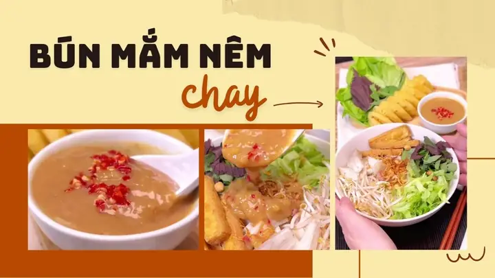Cách Làm Bún Mắm Nêm Chay Thanh Đạm, Thơm Ngon Chuẩn Vị Miền Trung