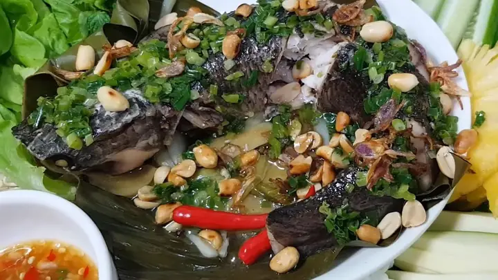 Cách Làm Cá Lóc Hấp Cuốn Bánh Tráng Chuẩn Vị Nam Bộ