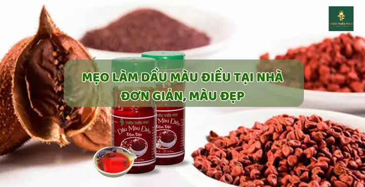 Cách Làm Dầu Màu Điều Tại Nhà Chuẩn Vị, Giữ Nguyên Màu Sắc Và Hương Thơm
