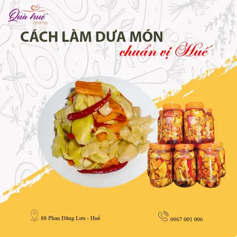 Cách Làm Dưa Món Kiểu Huế Giòn Ngon, Chuẩn Vị Cung Đình