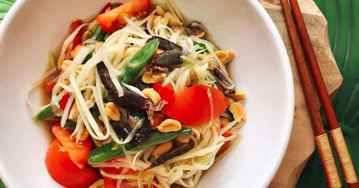 Cách Làm Gỏi Đu Đủ Thái Lan Ba Khía