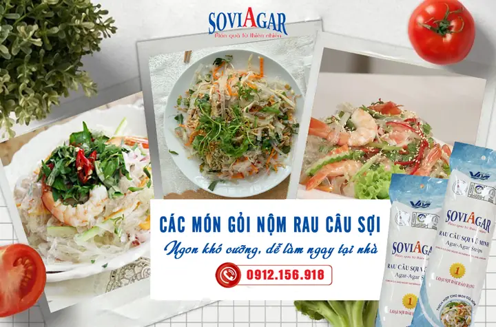 Cách Làm Gỏi Rau Câu Sợi