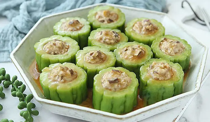 Cách Làm Khổ Qua Nhồi Thịt Hấp