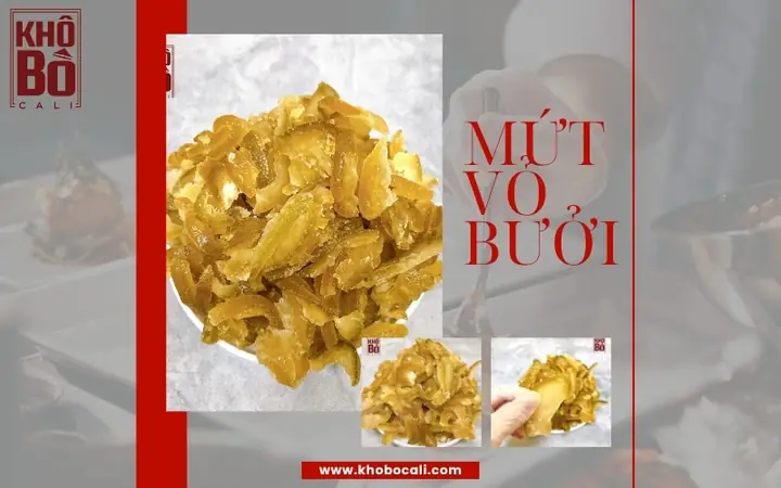 Cách Làm Mứt Vỏ Bưởi Không Cần Phèn Chua Thơm Ngon, Giòn Tan