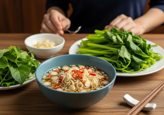 Cách Làm Nước Mắm Sả Chấm Rau Lang Ngon Chuẩn Vị, Đơn Giản Tại Nhà