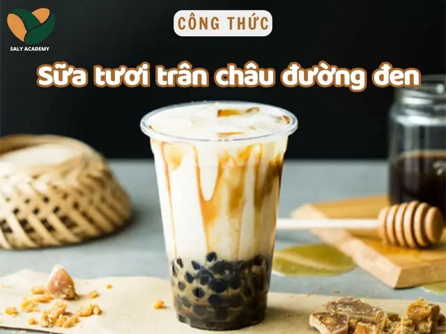 Cách Làm Sữa Tươi Trân Châu Đường Đen Chuẩn Vị Trà Sữa Đài Loan