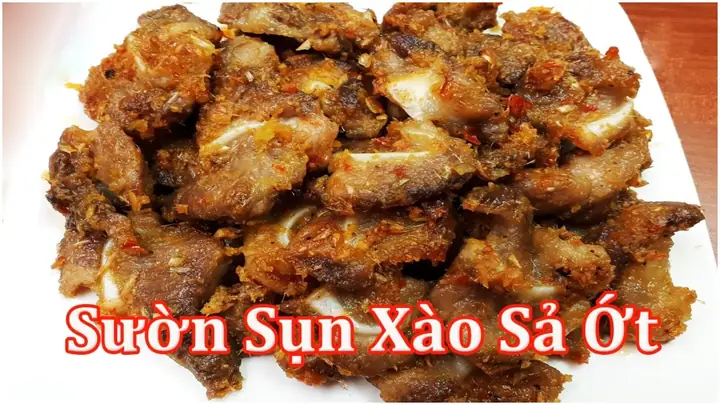 Cách Làm Sườn Non Xào Sả Ớt Thơm Ngon, Cay Nồng Chuẩn Vị Nhà Hàng