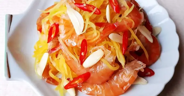 Cách Làm Tôm Chua Đu Đủ Giòn Ngon, Chuẩn Vị Miền Tây Tại Nhà