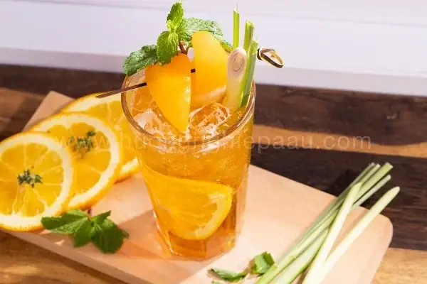 Cách Làm Trà Đào Cam Sả Từ Đào Tươi Chuẩn Vị, Thanh Mát Cho Ngày Hè