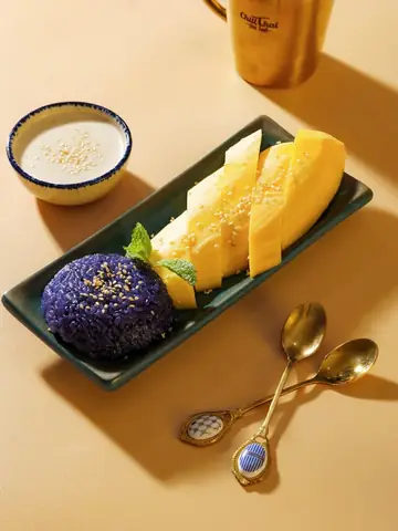 Cách Làm Xôi Xoài Thái Lan Chuẩn Vị Đường Phố