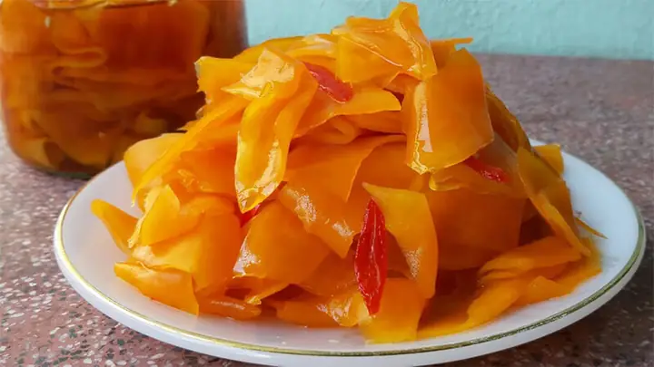 Cách Muối Đu Đủ Phơi Khô Thơm Ngon, Giòn Hấp Dẫn Tại Nhà