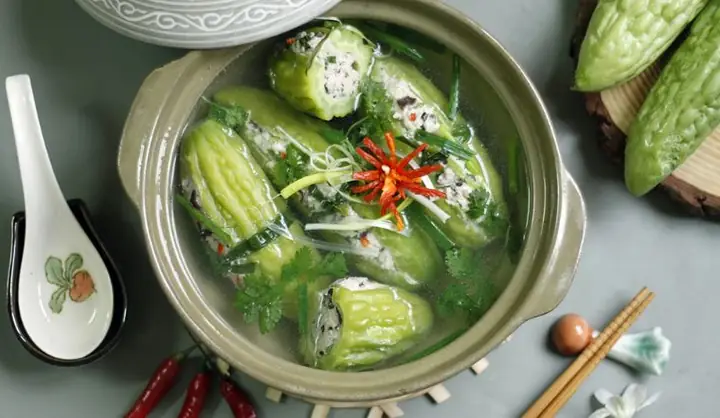 Cách Nấu Canh Mướp Đắng Nhồi Thịt Không Bị Đắng