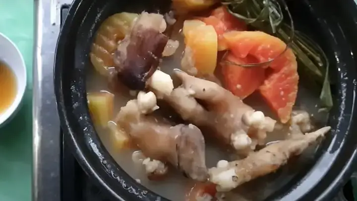 Cách Nấu Chân Dê Hầm Đu Đủ