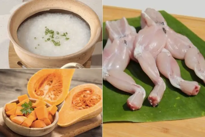Cách Nấu Cháo Ếch Rau Mồng Tơi Cho Bé