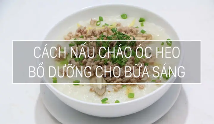 Cách Nấu Cháo Óc Heo Cho Người Lớn Thơm Ngon, Bổ Dưỡng Và An Toàn