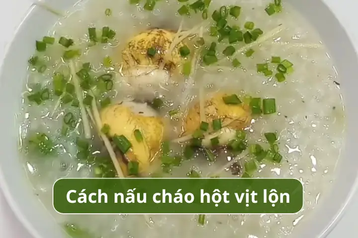 Cách Nấu Cháo Vịt Lộn Thơm Ngon, Bổ Dưỡng, Chuẩn Vị Tại Nhà Cách Nấu Cháo Vịt Lộn Thơm Ngon, Bổ Dưỡng, Chuẩn Vị Tại Nhà