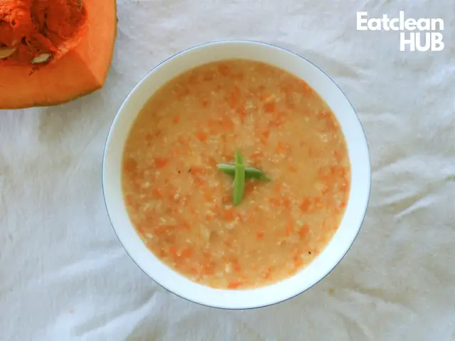 Cách Nấu Cháo Yến Mạch Bí Đỏ Tôm