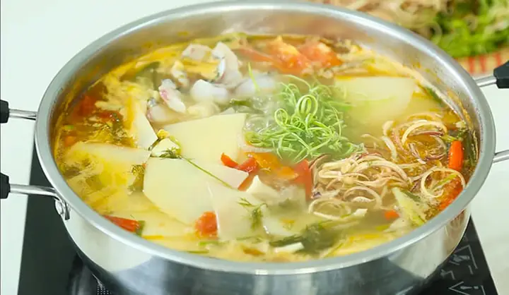 Cách Nấu Lẩu Cá Diêu Hồng Măng Chua Cách Nấu Lẩu Cá Diêu Hồng Măng Chua