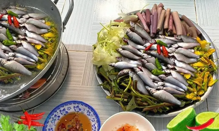 Cách Nấu Lẩu Cá Linh Bông Điên Điển Chuẩn Vị Miền Tây