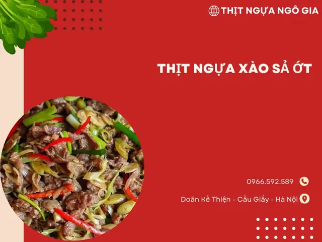 Cách Nấu Thịt Ngựa Xào Sả Ớt Thơm Ngon, Đậm Đà Chuẩn Vị Tại Nhà