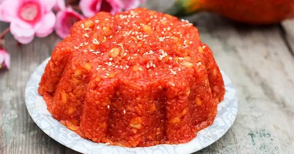 Cách Nấu Xôi Gấc Hạt Sen Ngon Chuẩn Vị, Dẻo Thơm Ngày Tết