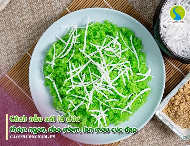 Cách Nấu Xôi Sắn Lá Dứa Thơm Ngon, Dẻo Mịn Chuẩn Vị Miền Tây