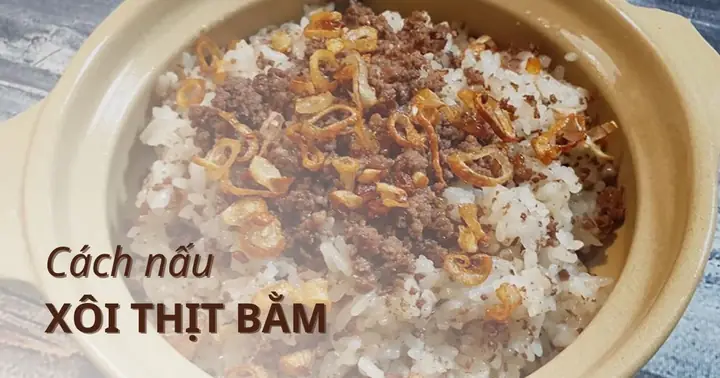 Cách Nấu Xôi Sắn Thịt Băm Thơm Ngon, Chuẩn Vị Ngày Đông