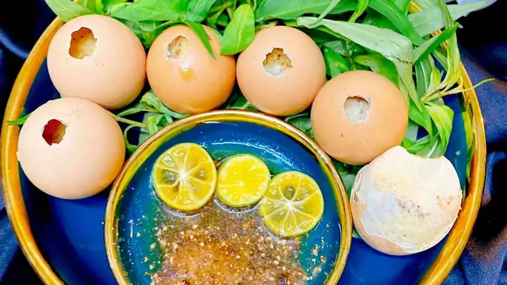 Các Nướng Trứng Gà Bằng Than Các Nướng Trứng Gà Bằng Than