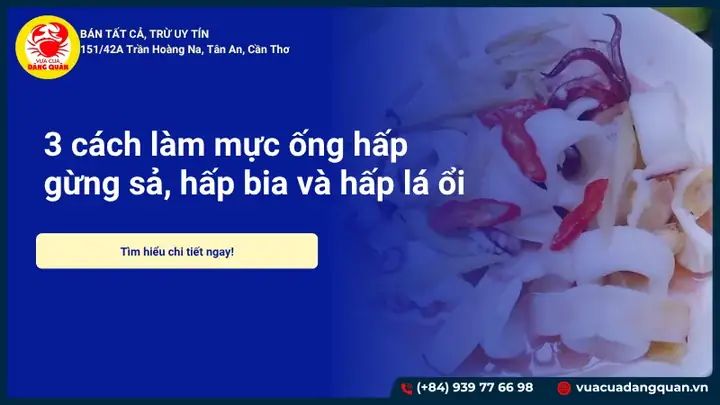 Các Trang Trí Món Mực Hấp: 10+ Ý Tưởng Trình Bày Đẹp Mắt, Bắt Mắt