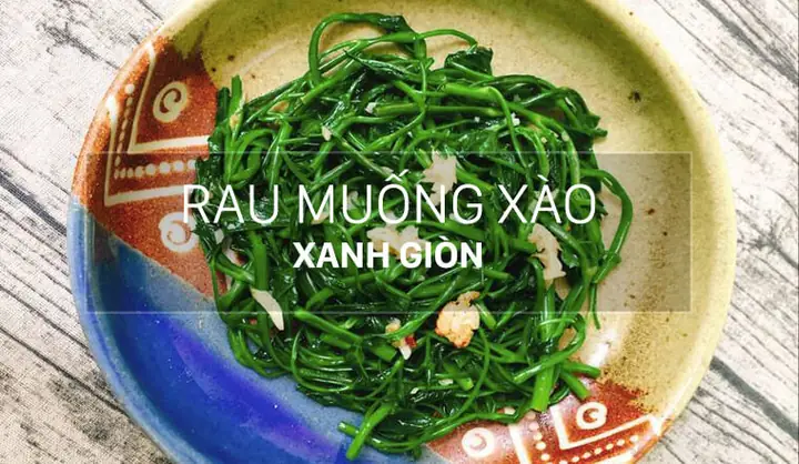 Cách Xào Rau Muống Với Tỏi Xanh Ngon