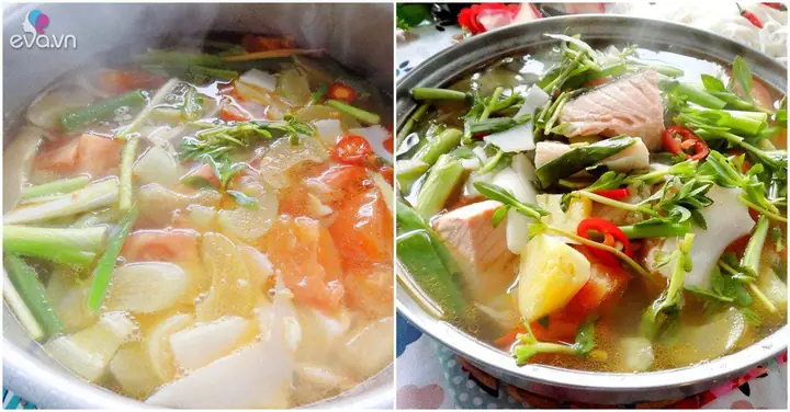 Cách Nấu Canh Chua Cá Hồi Đơn Giản Tại Nhà