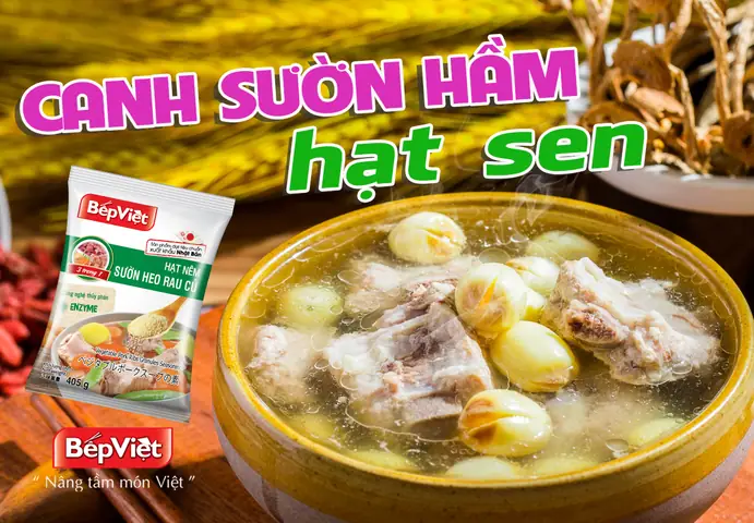 Cách Nấu Canh Sườn Hầm Hạt Sen Ngon Đậm Đà, Bổ Dưỡng Cho Ngày Se Lạnh