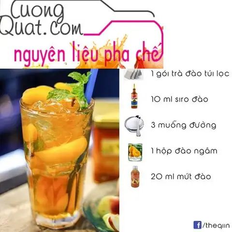 Các Công Thức Pha Trà Đào Ngon Chuẩn Vị Tại Nhà