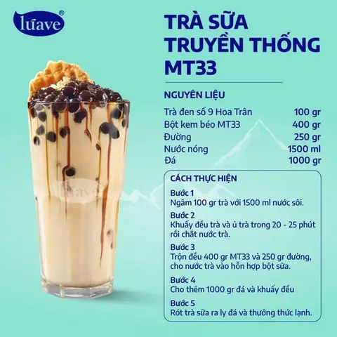 Các Công Thức Pha Trà Sữa Ngon Chuẩn Vị Tại Nhà