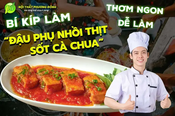 Cách Làm Đậu Nhồi Thịt Sốt Cà Chua Cực Ngon