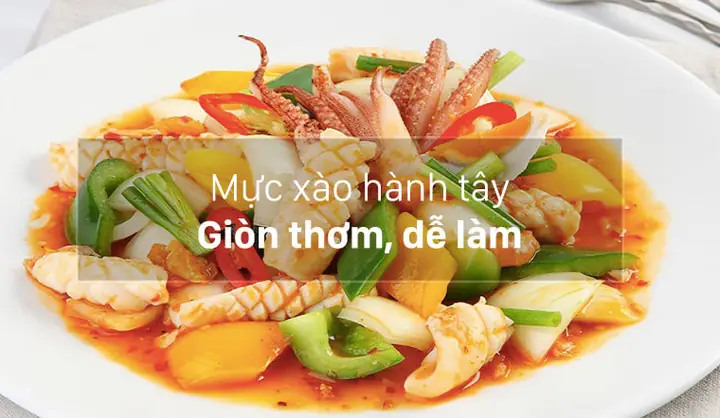 Cách Làm Mực Xào Giá Hành Tây Giòn Ngon, Đậm Đà Chuẩn Vị Tại Nhà