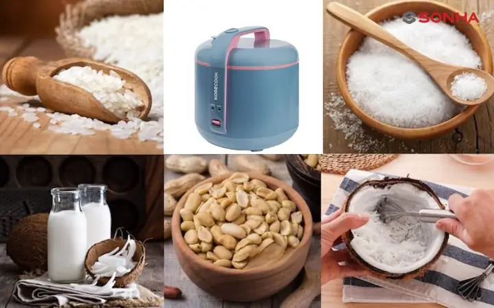 Hướng Dẫn Chi Tiết Cách Nấu Xôi Đậu Phộng Bằng Nồi Cơm Điện