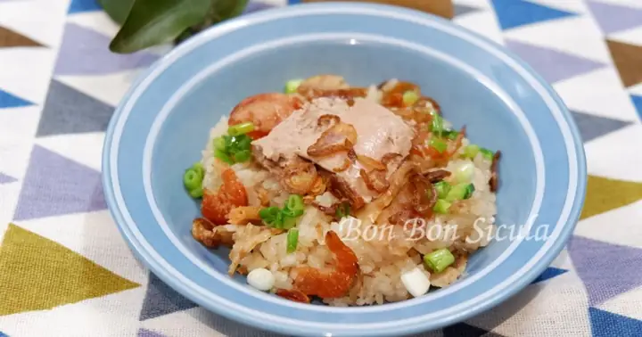Cách Làm Xôi Mặn Tôm Kho Lạp Xưởng Ngon Chuẩn Vị