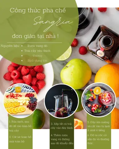 Rượu Vang Mix Hoa Quả: Cách Pha Chế, Lợi Ích Và Những Lưu Ý Quan Trọng